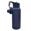 Illinois Water Bottle 34oz Navy Slant