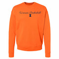 Illinois Women's Basketball Script Orange Sweatshirt