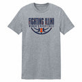 Illinois Women's Basketball T-Shirt Grey Splatter
