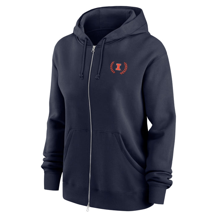 Illinois Women's Nike Phoenix Fleece Full Zip Sweatshirt