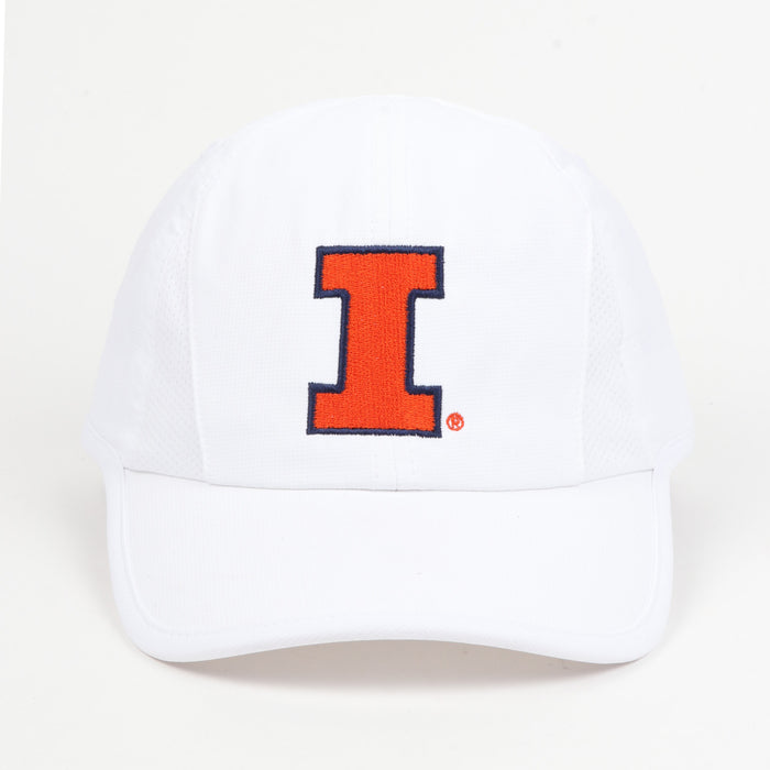 Illinois Women's White Performance PonyFlo Hat