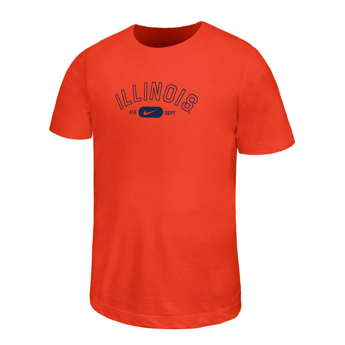 Illinois Youth Nike Legend Orange Short Sleeve Tee