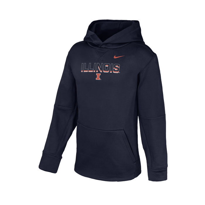 Illinois Youth Nike Therma Hoodie