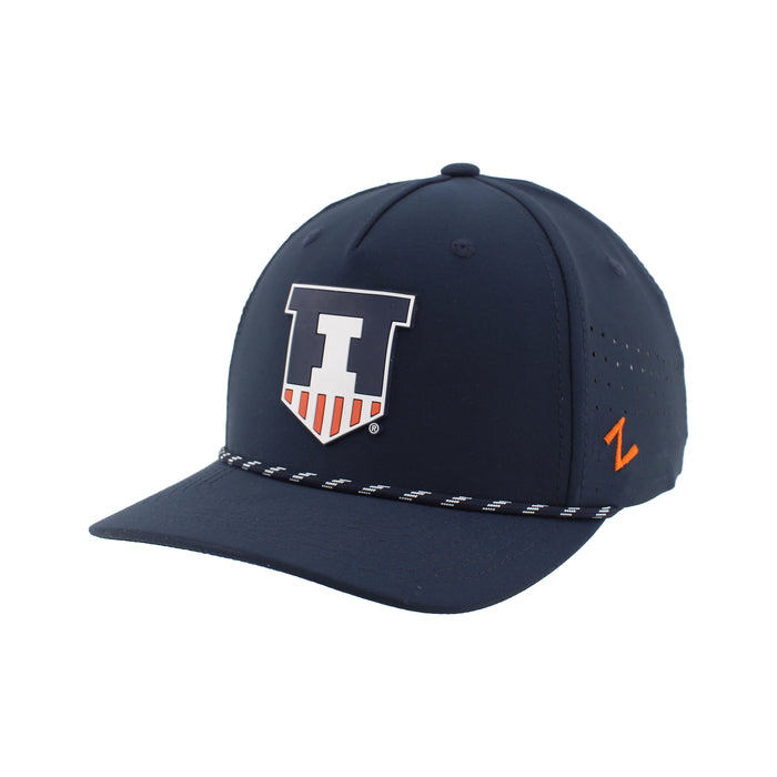 Illinois Zephyr Navy Shield Performance Rope Hat