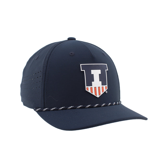 Illinois Zephyr Navy Shield Performance Rope Hat