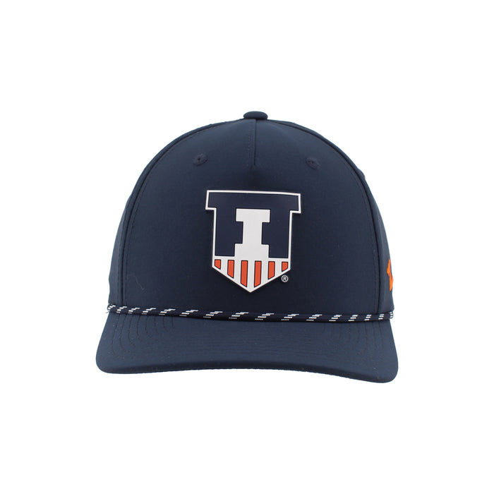 Illinois Zephyr Navy Shield Performance Rope Hat