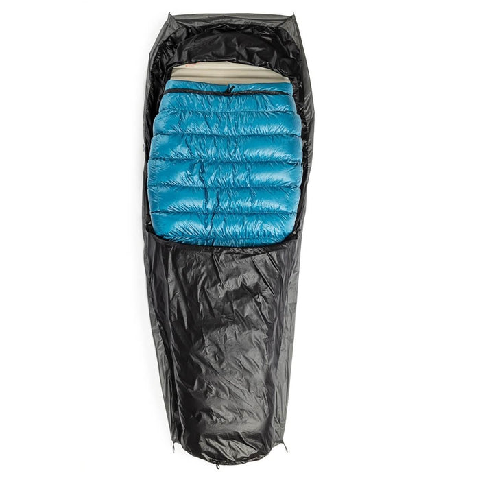 KATABATIC GEAR Piñon Bivy shown with a quilt inside