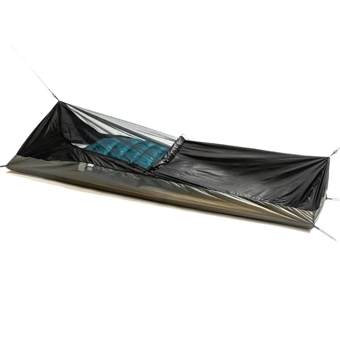 KATABATIC GEAR Wren Bivy laid flat showing mesh panel – studio view