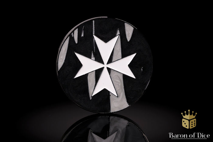 Knights Templar | Black | Metal Combat Gauge | Baron Coin™ Compatible