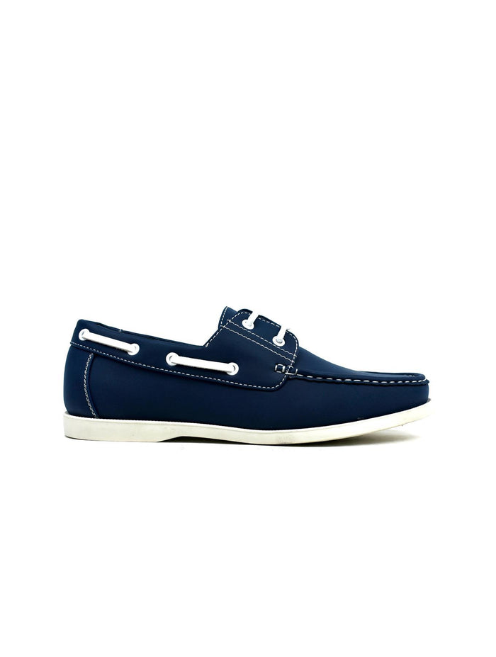 Lace Boat Shoes Navy - shop.livefree.co.uk