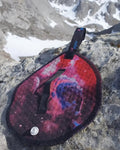 Läppie Pee Cloth in Universe print – hanging on a rock outdoors