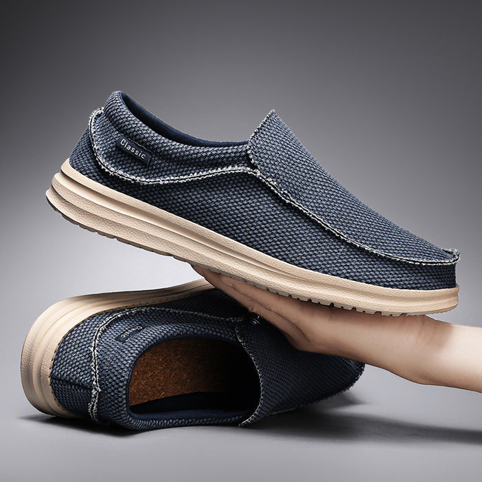 Large Size Canvas Shoes Male Lightweight Slip-on - Livefree