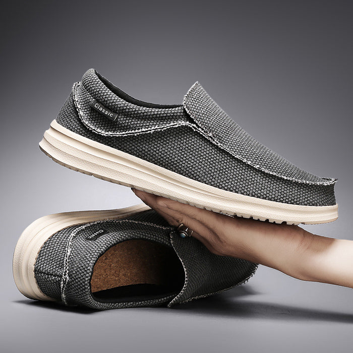 Large Size Canvas Shoes Male Lightweight Slip-on - Livefree
