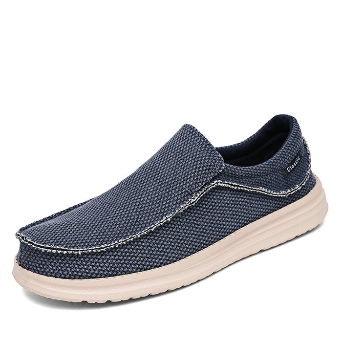Large Size Canvas Shoes Male Lightweight Slip-on - Livefree