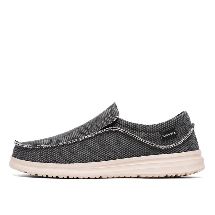 Large Size Canvas Shoes Male Lightweight Slip-on - Livefree