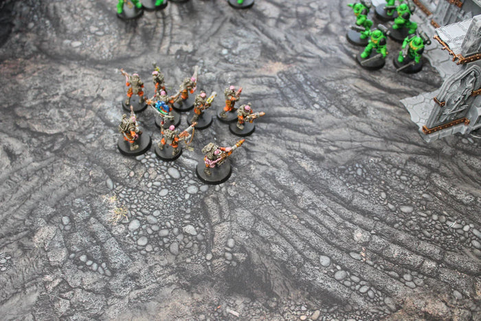Lava Flow | Neoprene Battle Mat with Bag | Baron of Dice