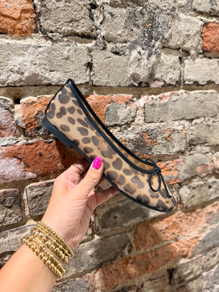 Leopard Mesh Flat