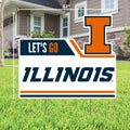 LET'S GO ILLINOIS LAWN SIGN