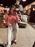 Light Grey High Rise Risen Jean