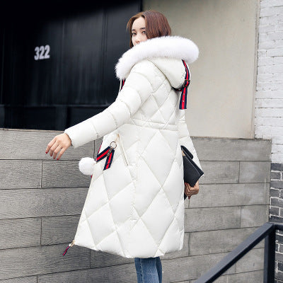 Long hooded padded down coat coat women - Livefree