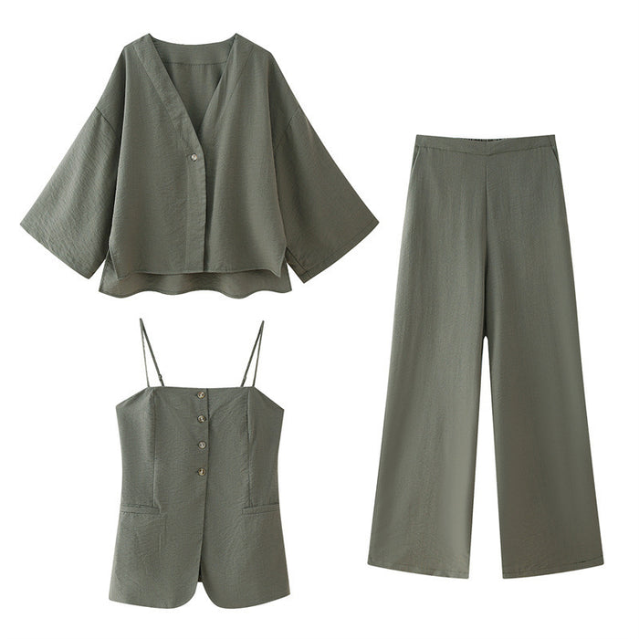 Loose Green Ladies Home Leisure Suit - Livefree