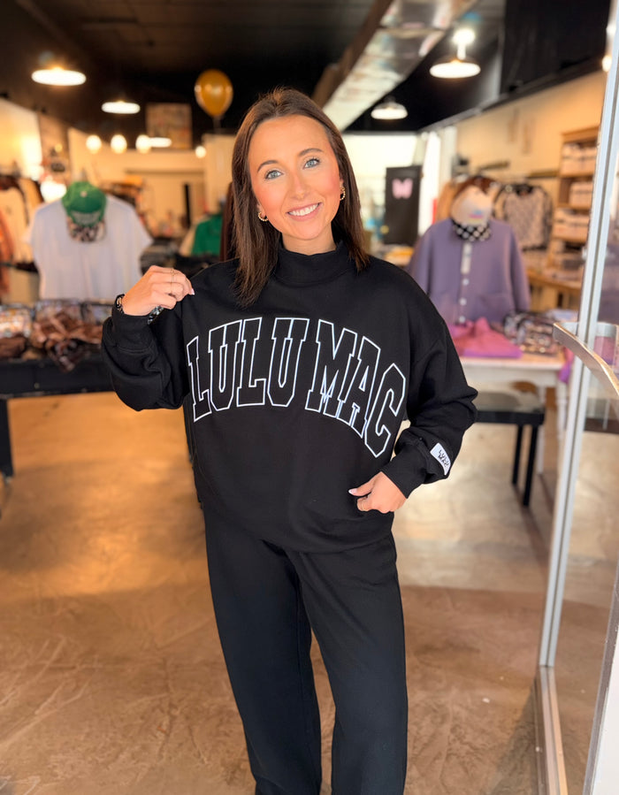 Lulu Mac Terry Cloth Mockneck