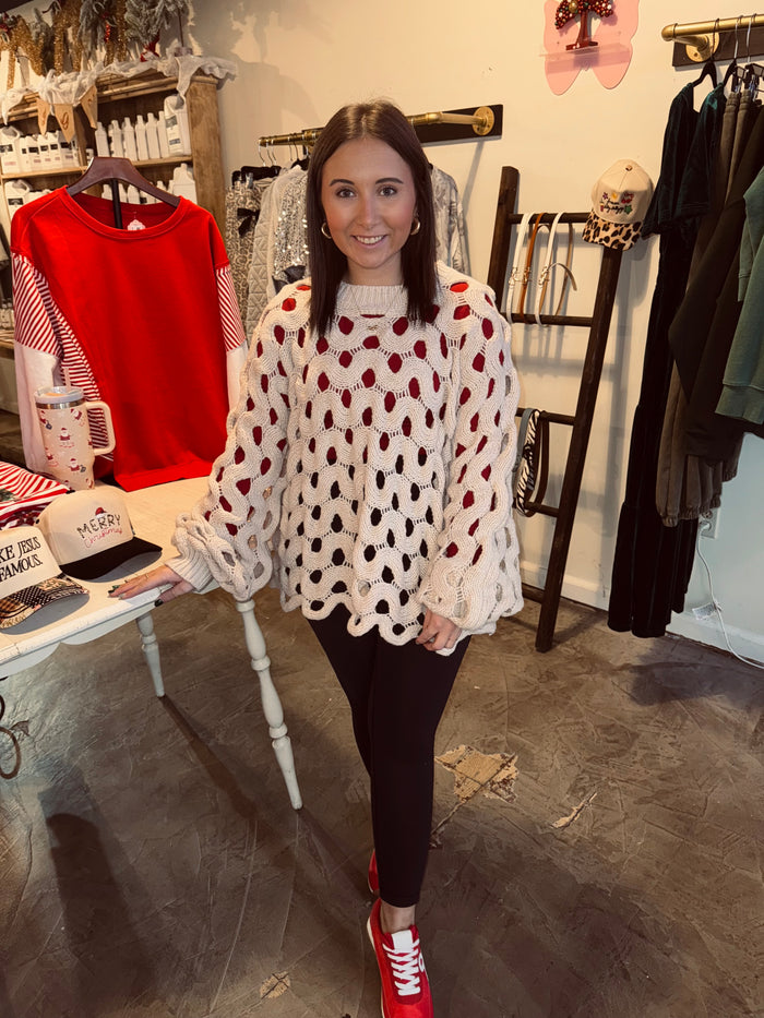 Lux Ivory Hole Sweater