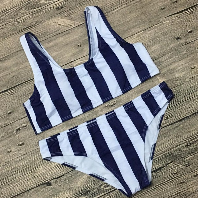 Magnificent Women's Striped Bikini Beachwear - shop.livefree.co.uk