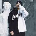 Men'S Casual Fashion Color-Blocking Sweater Long-Sleeved Sports Hooded Top Men'S Clothing