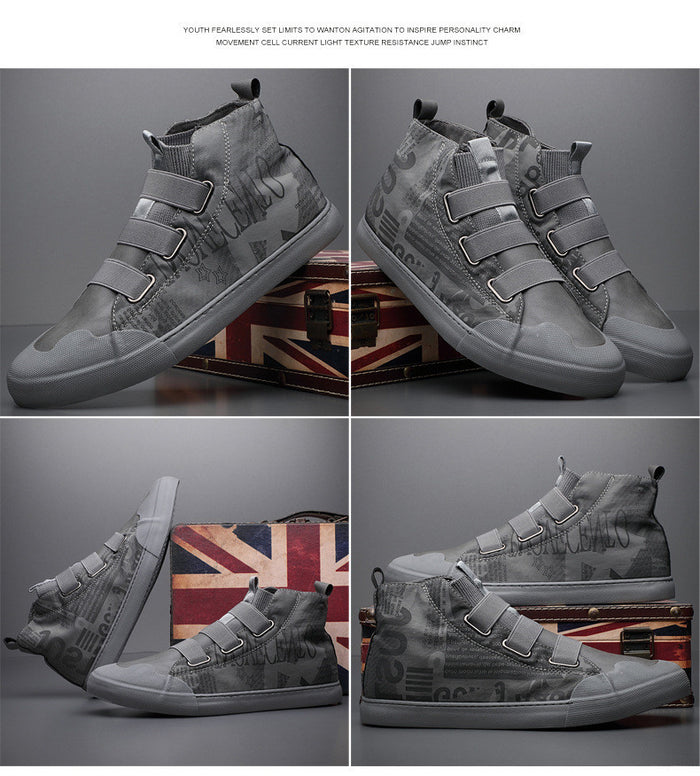 Men's High-top Camouflage Canvas Shoes Youth Fashion Casual Shoes - Livefree