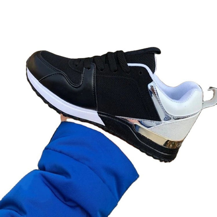 New Summer Breathable Net Shoes Casual Sports Shoes With Increased Thick Sole - Livefree