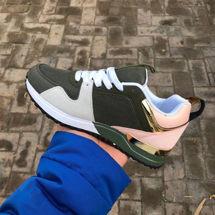 New Summer Breathable Net Shoes Casual Sports Shoes With Increased Thick Sole - Livefree