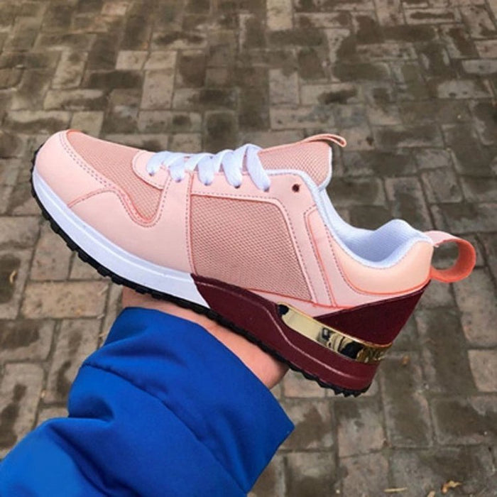 New Summer Breathable Net Shoes Casual Sports Shoes With Increased Thick Sole - Livefree