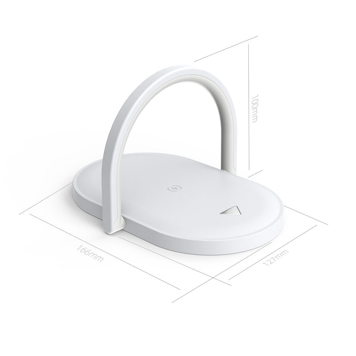 Night Light Wireless Charger 15W Fast Charge with Mobile Phone Stand Desk Lamp Power Bank - Livefree