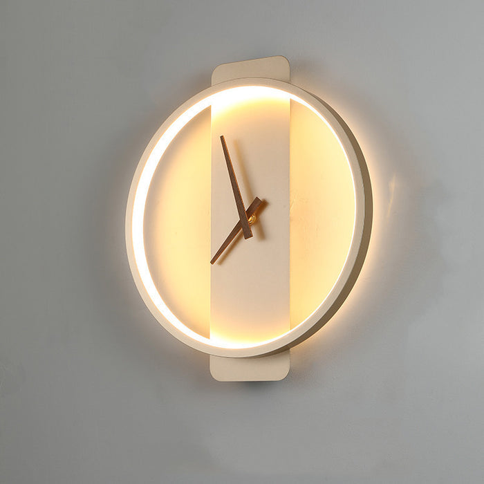 Nordic Wall Lamp Bedroom Bedside Lamp Clock Modeling Lamp - Livefree