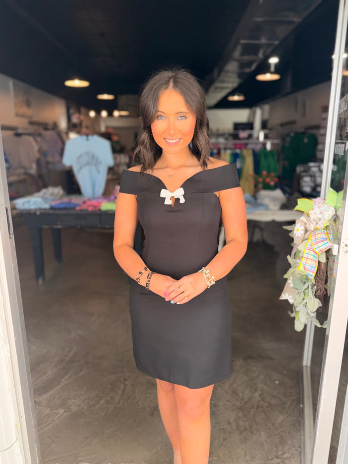 Off Shoulder Bow Dress