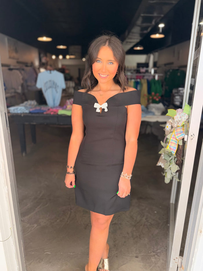 Off Shoulder Bow Dress