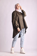 Olive-green waterproof jacket. - Livefree