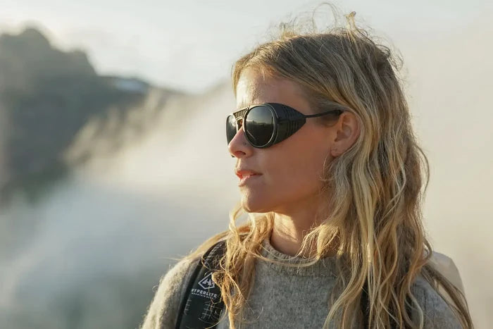 Ombraz Side Shields on Dolomite sunglasses – detail view