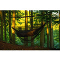 Outdoorline Hammock Mosquito Net – over a hammock in a green forest