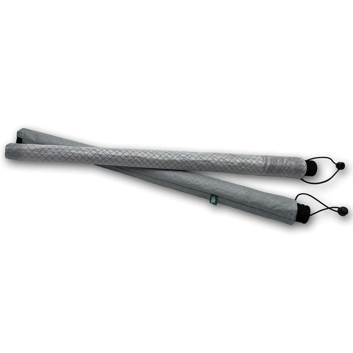 Outdoorline Ultralight Umbrella Sleeve TX Ultra – two grey sleeves, studio view