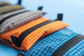 Outdoorline Ultralight Wallet HDPE Gridstop – orange and blue wallets