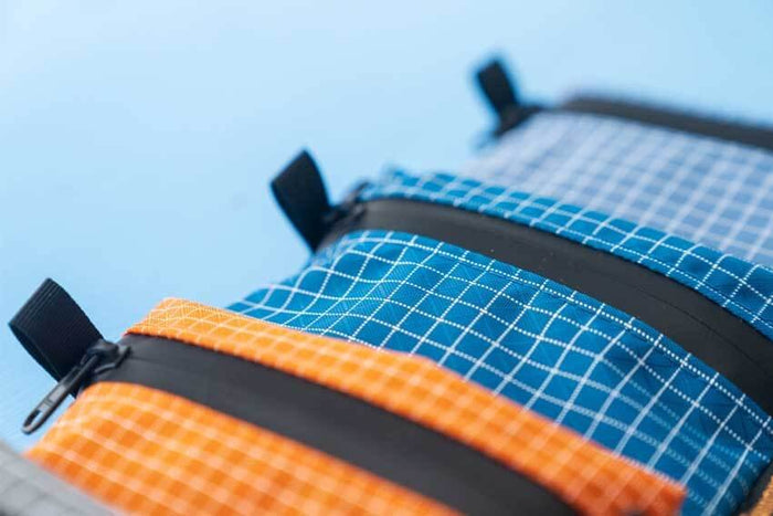 Outdoorline Ultralight Wallet HDPE Gridstop – blue wallet, front view