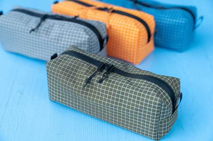 Outdoorline Ultralight Zipper Pouch – olive and blue pouches