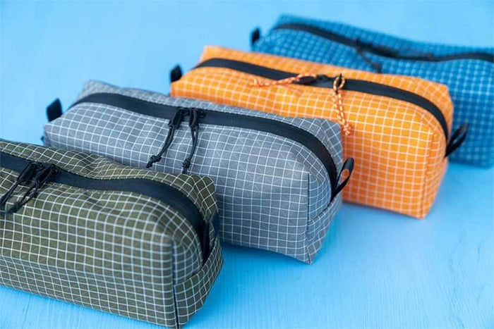 Outdoorline Ultralight Zipper Pouch – olive and orange pouches
