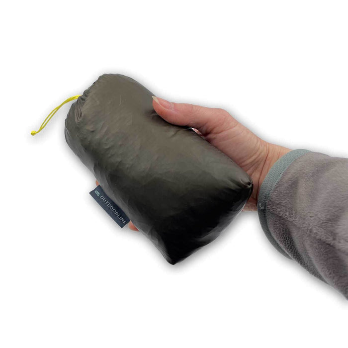 Outdoorline Underquilt Protector – packed size held in hand