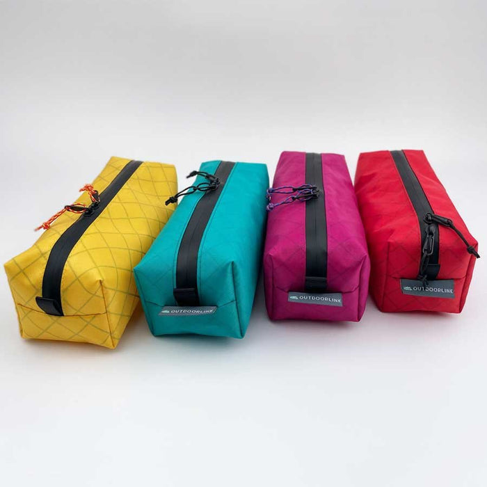 Outdoorline Zipper Pouch Long Ecopak – yellow and magenta pouches