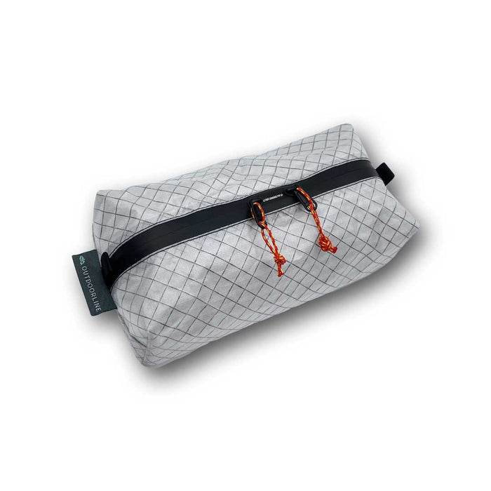 Outdoorline Zipper Pouch Wide TX Ultra – grey pouch, angled view