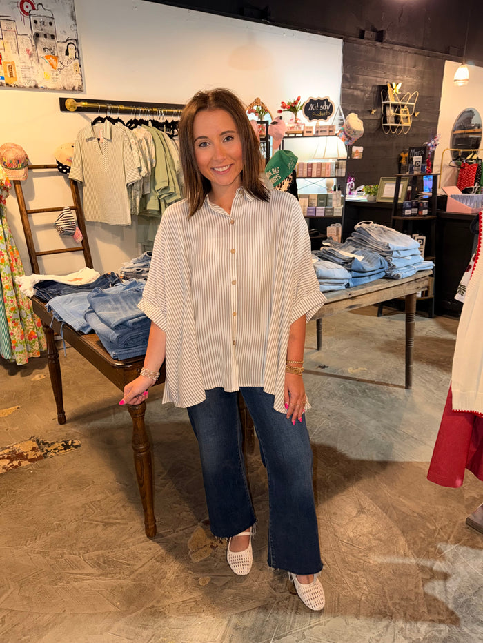 Oversized Button Down Blouse