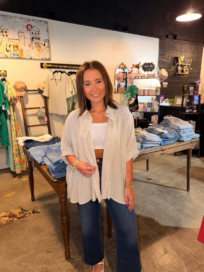 Oversized Button Down Blouse